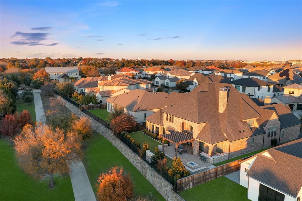 818 Brett Drive Allen, TX 75013 - Photo 35 of 38 an aerial view of a city with lake view