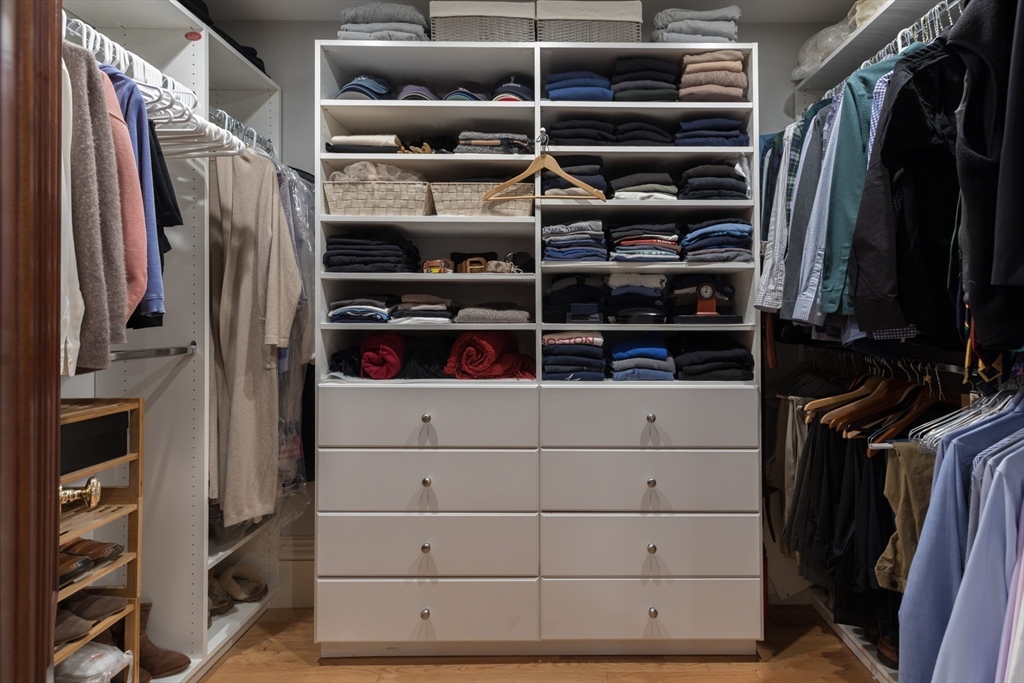 129 Beacon Street, Unit 1 Boston, MA 02116 - Photo 28 of 42 a view of walk in closet with clothes and shoes