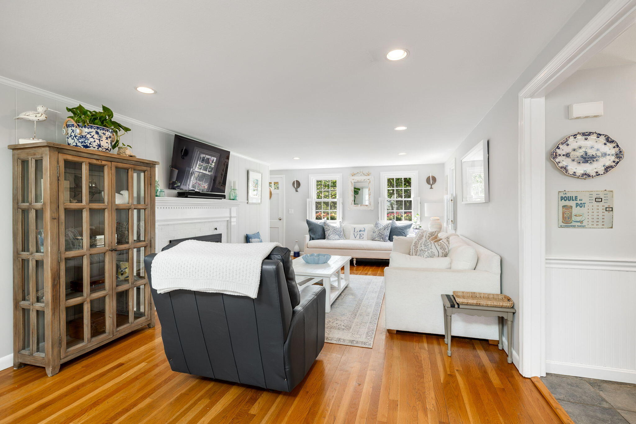 26 Captain Chase Road South Yarmouth, MA 02664 - Photo 13 of 54 a living room with furniture and a wooden floor