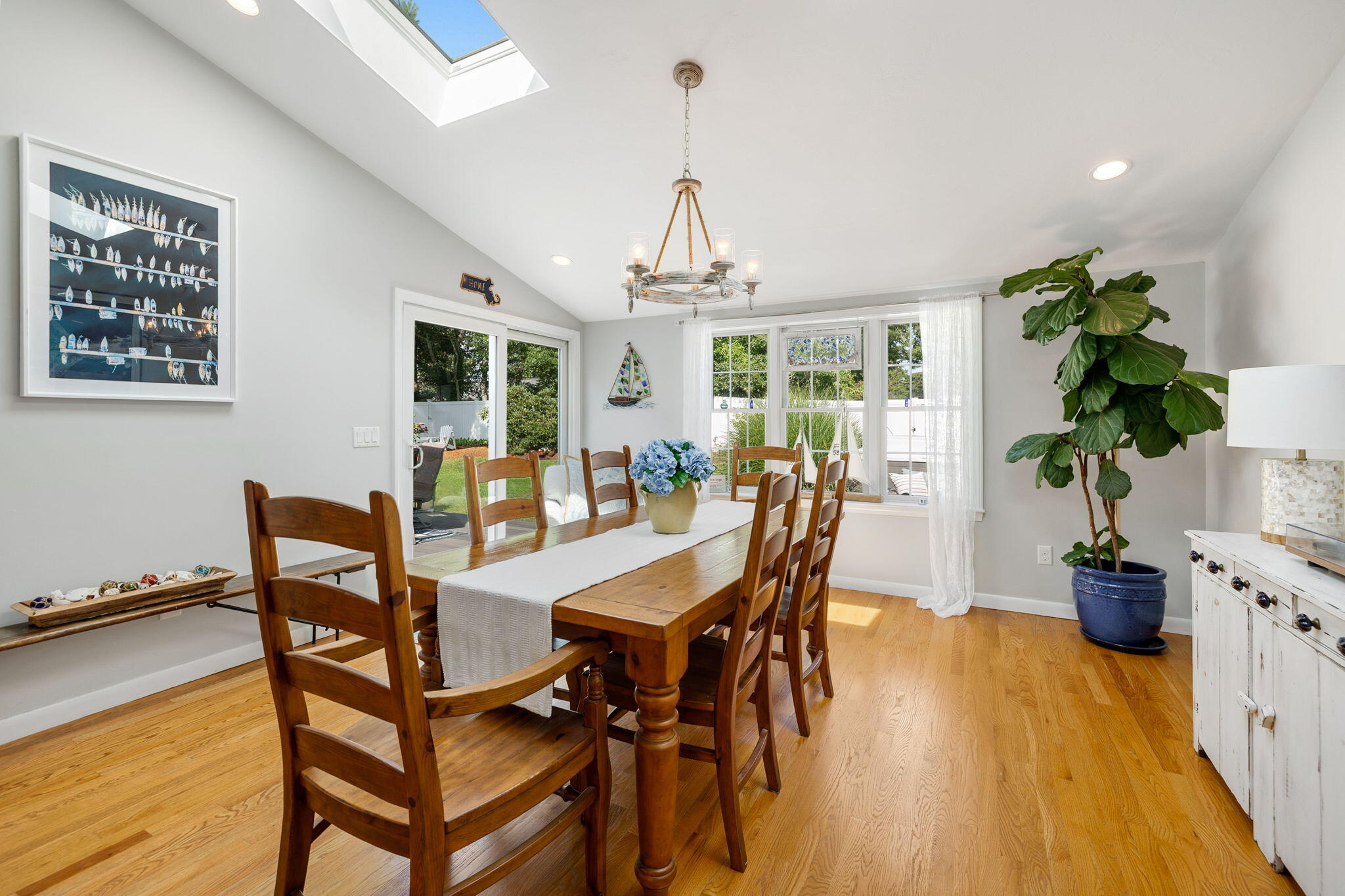 26 Captain Chase Road South Yarmouth, MA 02664 - Photo 21 of 54 a view of a dining room with furniture window and wooden floor