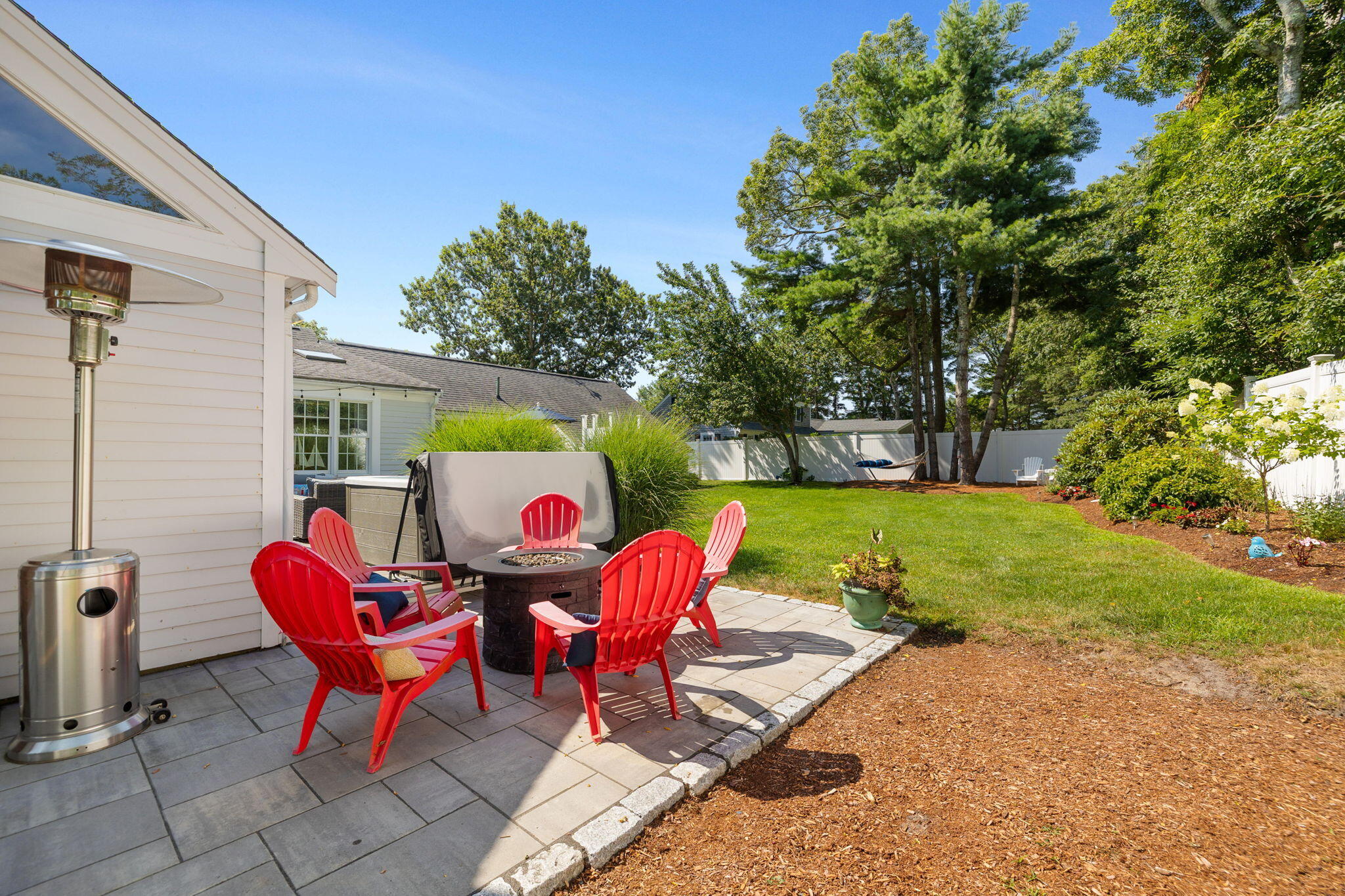 26 Captain Chase Road South Yarmouth, MA 02664 - Photo 39 of 54 a view of outdoor sitting area with furniture and garden