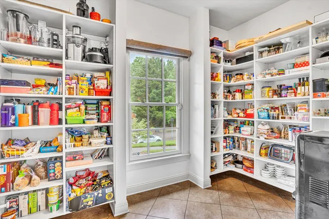 a view of a bathroom from a window