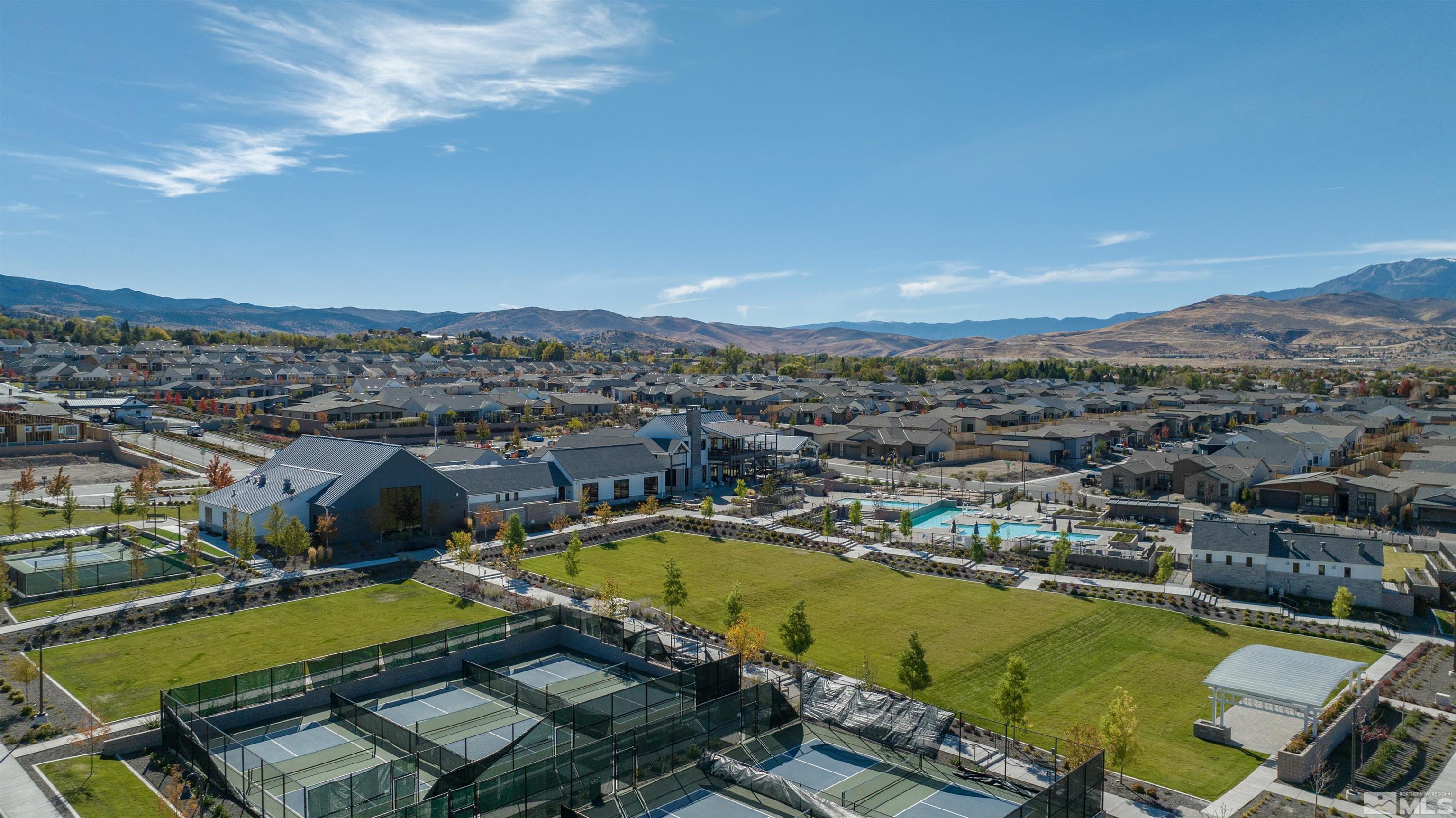 12519 Blue Stream Street, Unit HOMESITE 138 Reno, NV 89521 - Photo 8 of 9 an aerial view of a house with a swimming pool