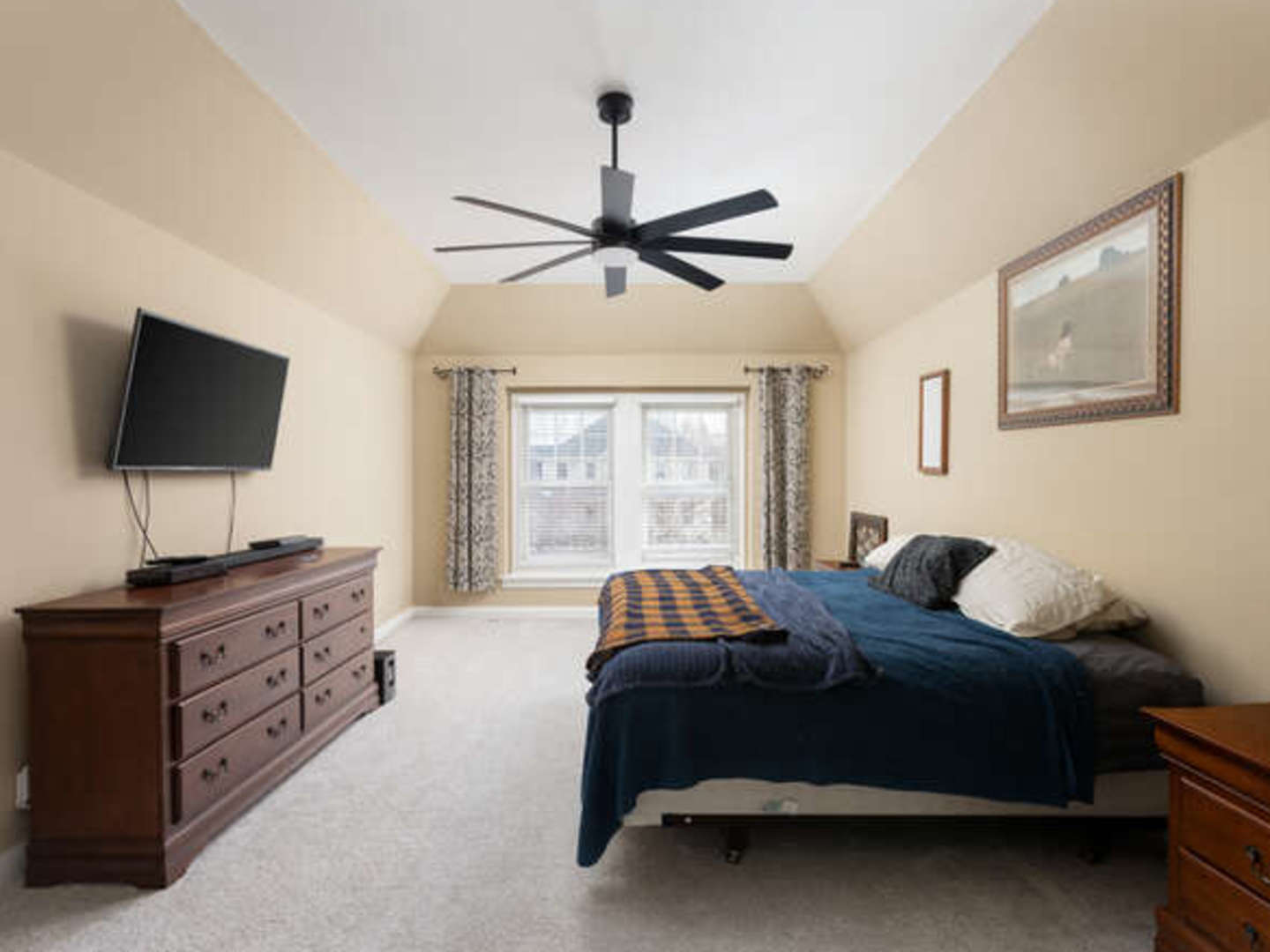 40-w046 Carl Sandburg Road St. Charles, IL 60175 - Photo 15 of 29 a bedroom with a bed and a flat screen tv