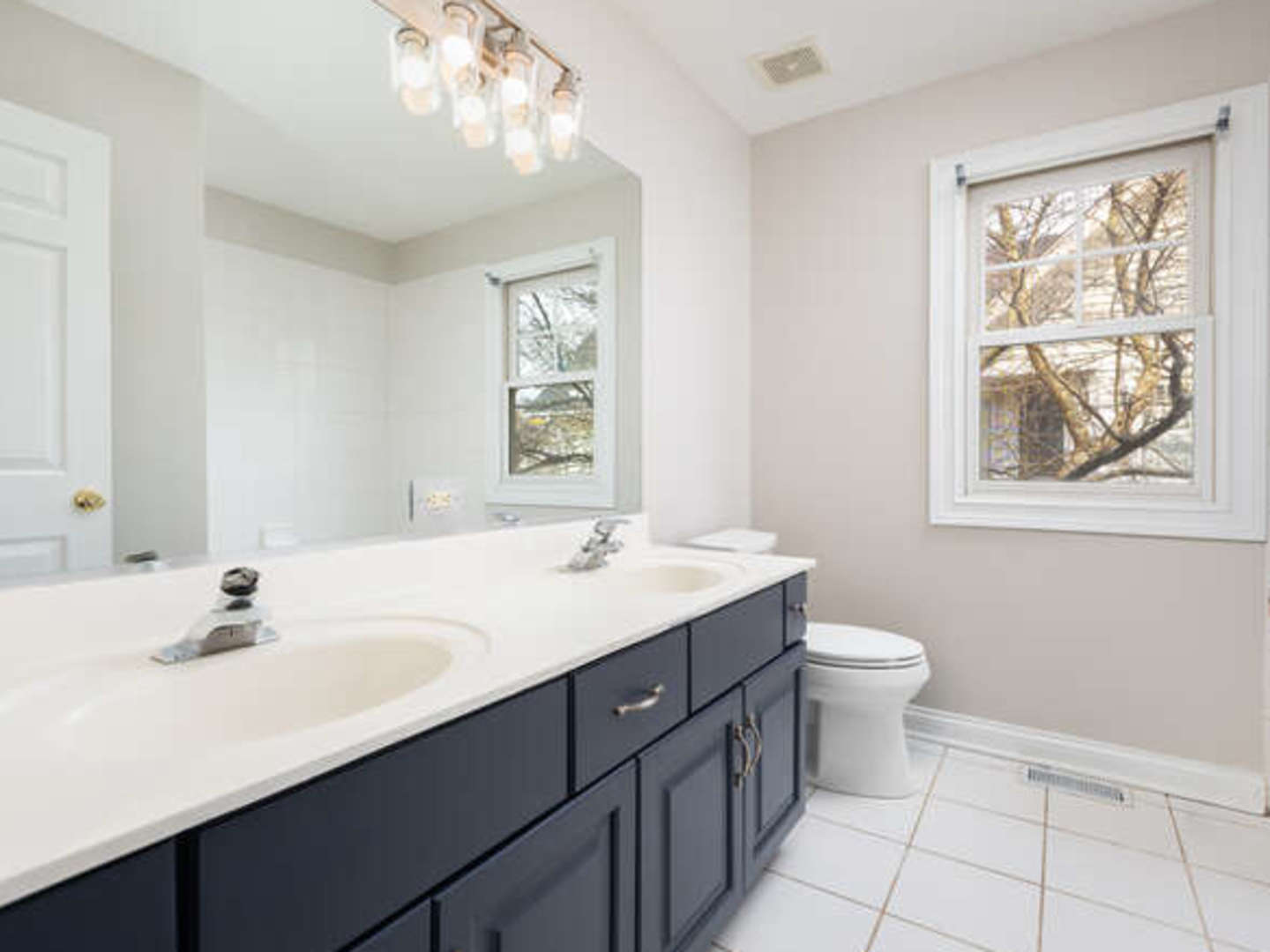 40-w046 Carl Sandburg Road St. Charles, IL 60175 - Photo 21 of 29 a bathroom with a sink mirror and a window