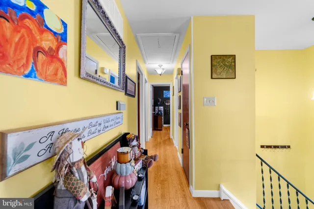 a view of a living room with a bed