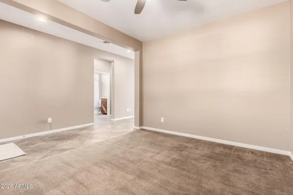 a view of an empty room