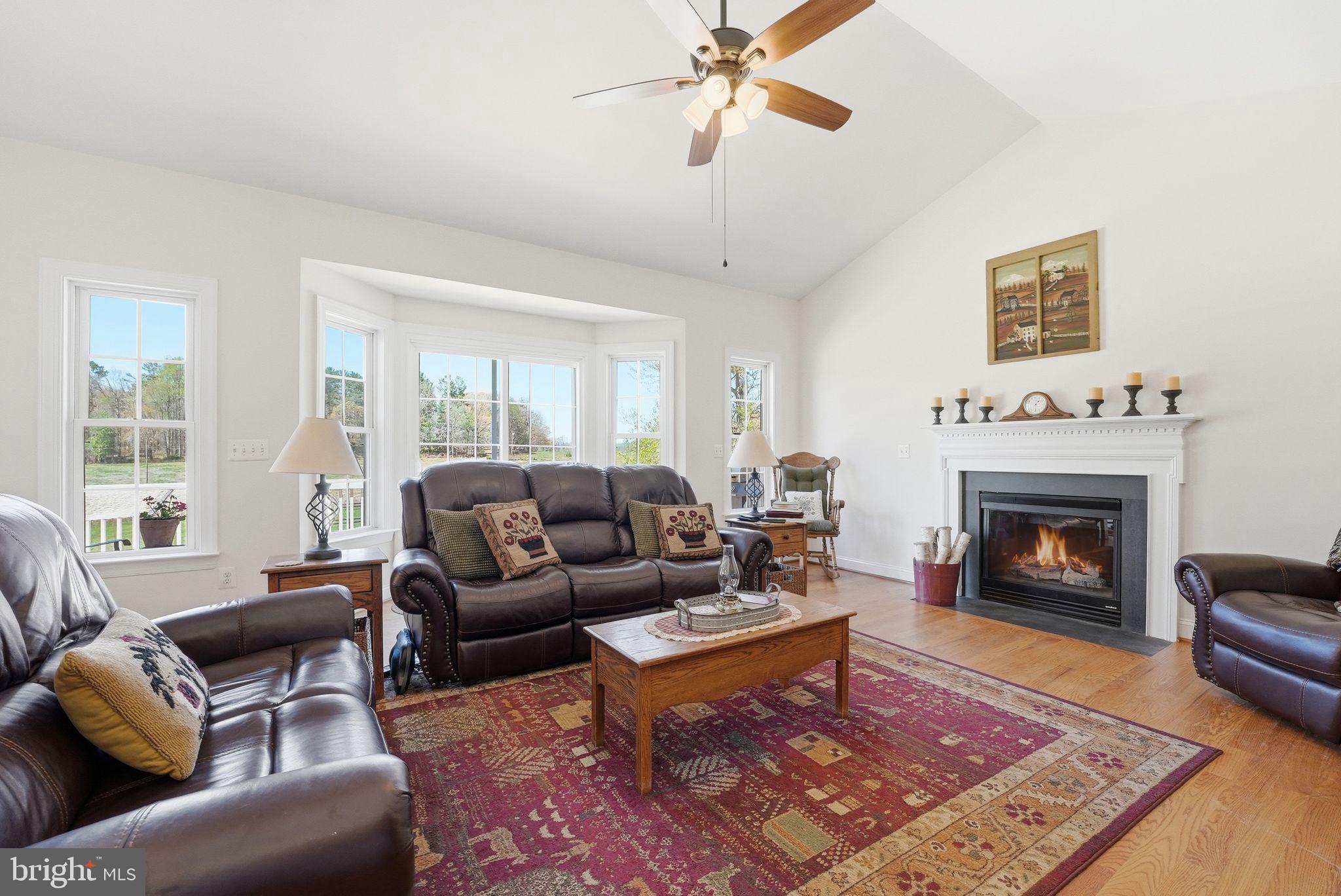 140 Woods Ridge Lane Reva, VA 22735 - Photo 21 of 87 a living room with furniture a rug and a fireplace