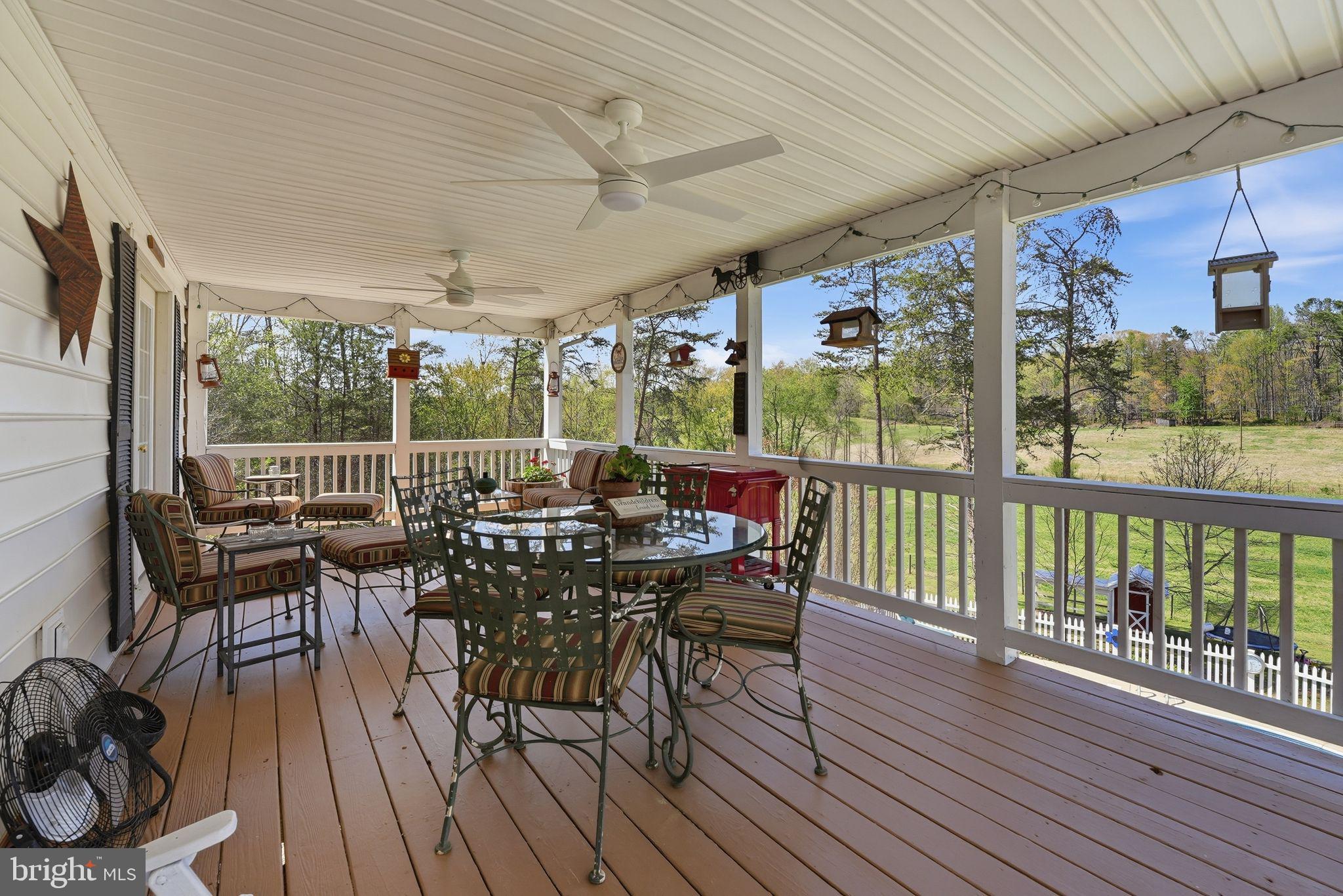 140 Woods Ridge Lane Reva, VA 22735 - Photo 48 of 87 a view of a dining room with furniture window and outside view