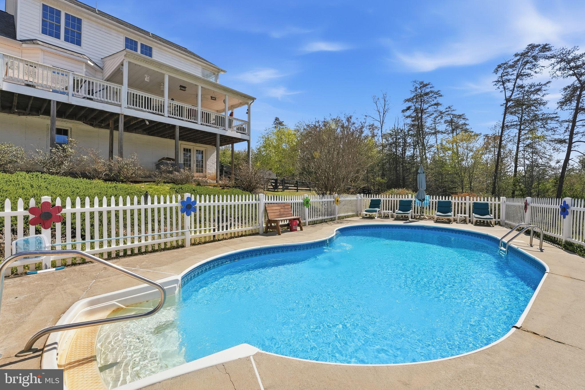 140 Woods Ridge Lane Reva, VA 22735 - Photo 64 of 87 a view of a house with a swimming pool