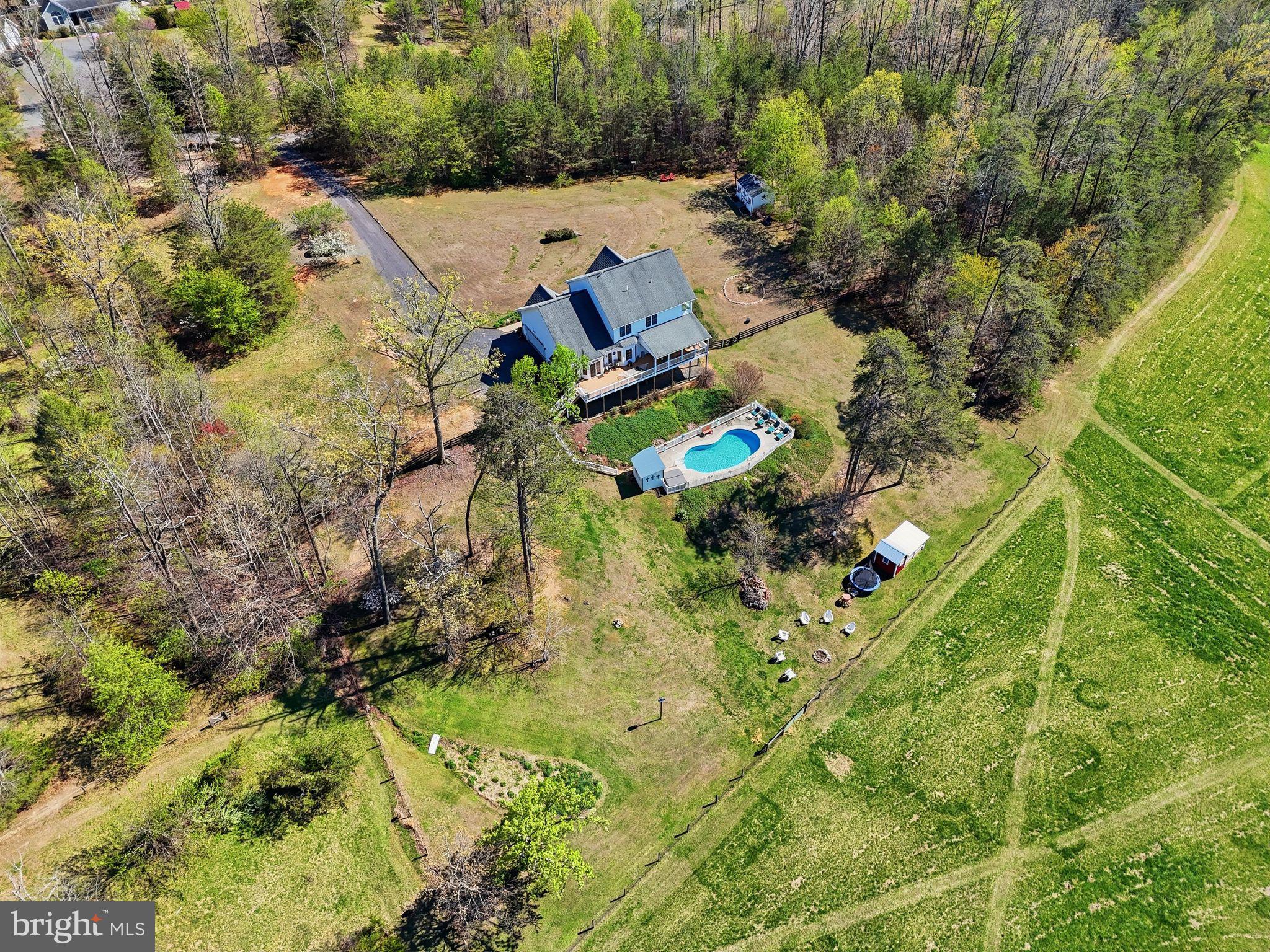 140 Woods Ridge Lane Reva, VA 22735 - Photo 76 of 87 an aerial view of residential house with outdoor space