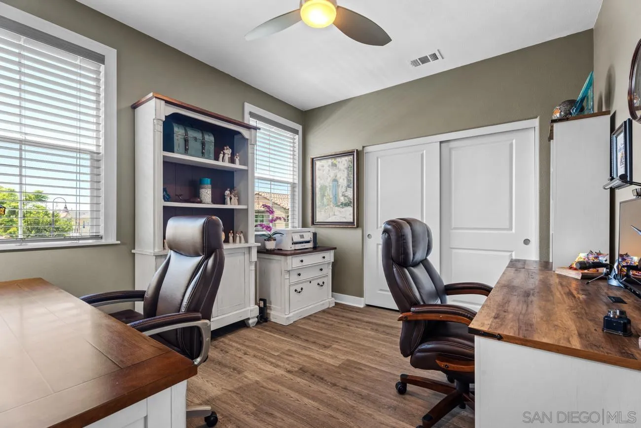 4326 Star Path Way, Unit 1 Oceanside, CA 92056 - Photo 24 of 46 a view of a workspace with furniture and a window