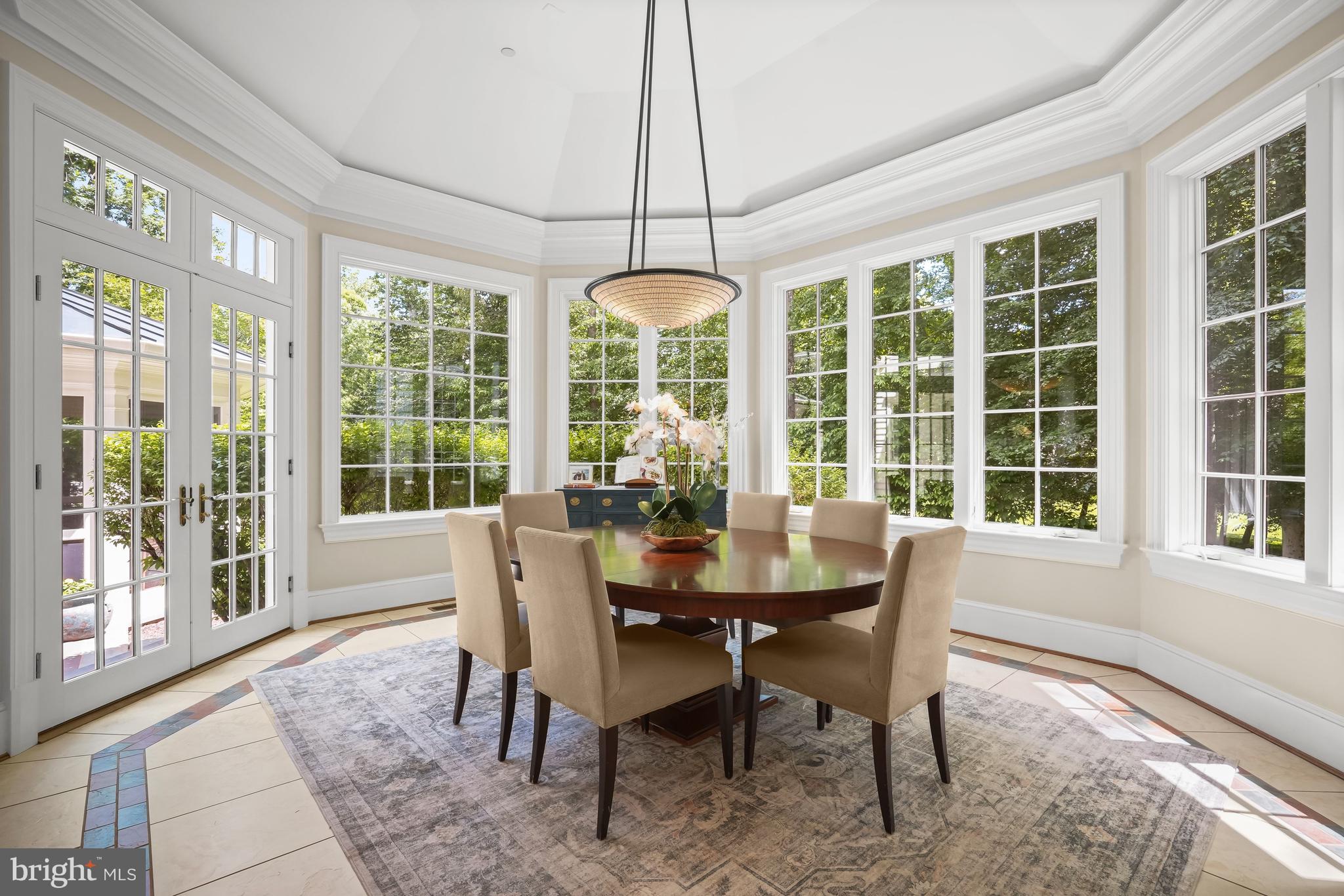 9908 Newhall Road Potomac, MD 20854 - Photo 10 of 44 Sunny Breakfast Room with access to Yard