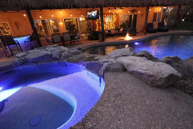 a view of a living room with furniture