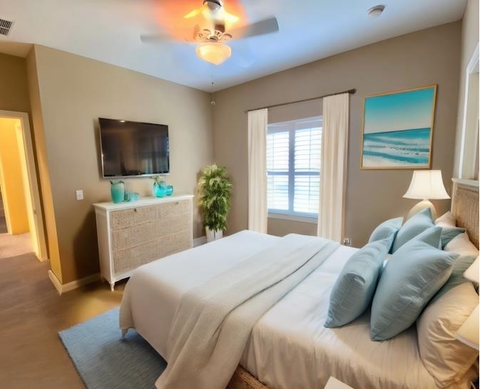 3844 Paddington Place St. Augustine, FL 32092 - Photo 12 of 40 a bedroom with a bed and flat screen tv