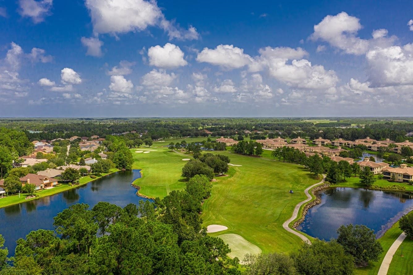 3844 Paddington Place St. Augustine, FL 32092 - Photo 20 of 40 an aerial view of ocean house swimming pool and lake view