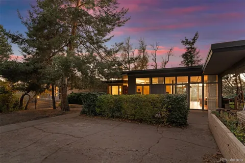 a view of porch with a bench