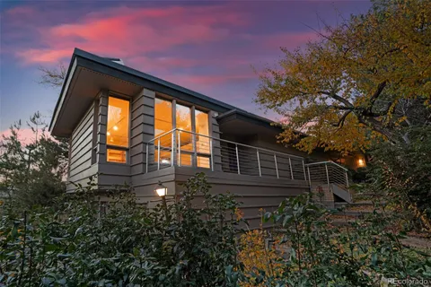 a view of a lake with a building in the background