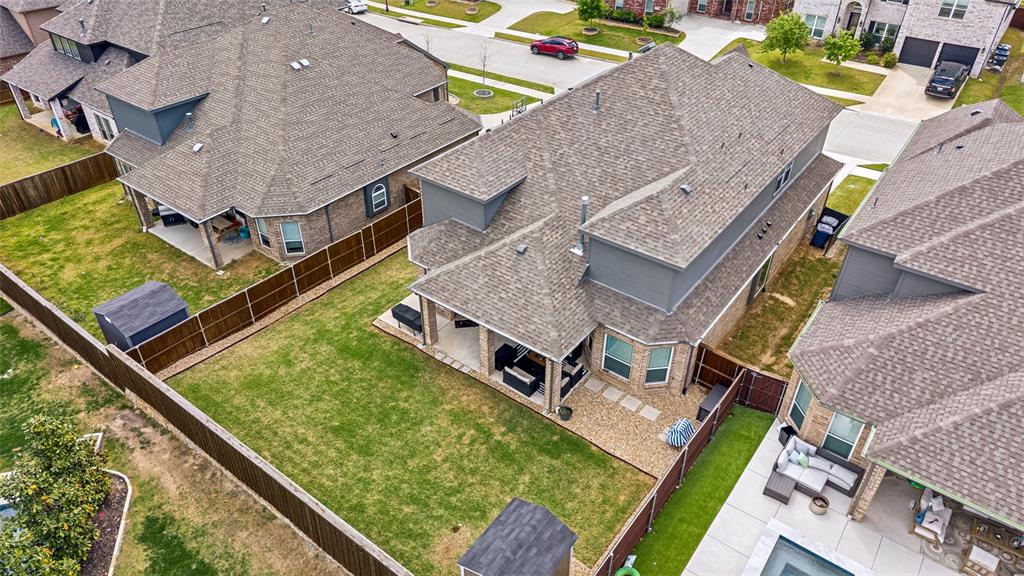 808 Violet Way Celina, TX 75009 - Photo 25 of 30 Aerial view of the backyard.