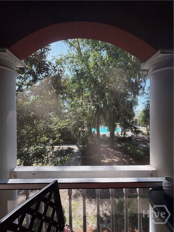 3027 Whitemarsh Way Savannah, GA 31410 - Photo 23 of 30 Porch looking at the pool
