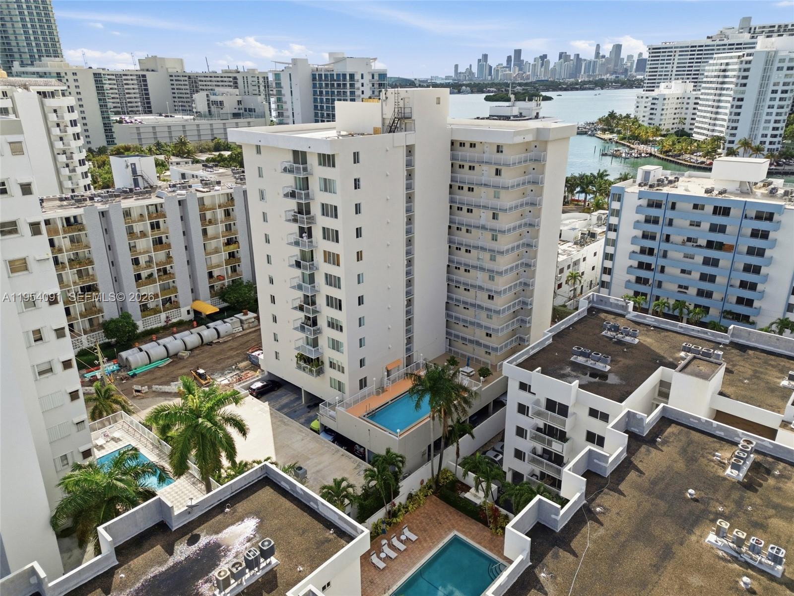 1345 Lincoln Road, Unit 1006 Miami Beach, FL 33139 - Photo 25 of 27 a city view with tall buildings