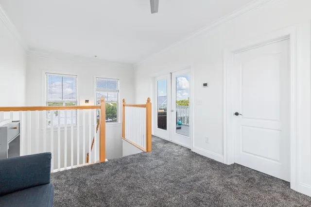 a view of a swimming pool with a yard