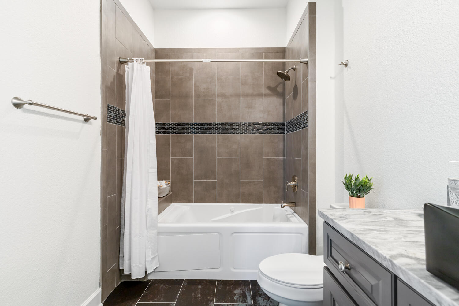 337 Grande Pointe Circle Inlet Beach, FL 32461 - Photo 8 of 73 a bathroom with a granite countertop bathtub shower sink vanity and toilet