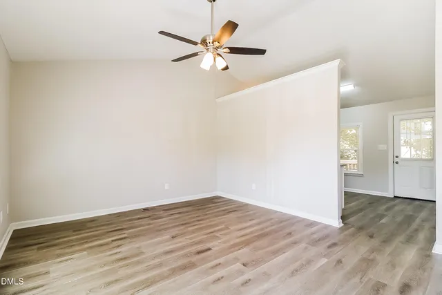 wooden floor in an empty room