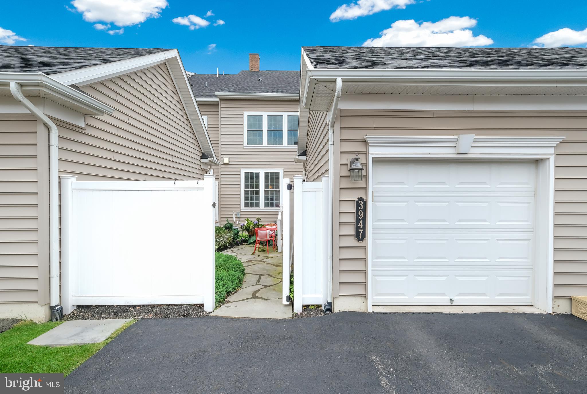 3947 Cephas Child Road Doylestown, PA 18902 - Photo 4 of 9 Back Exterior - 1 Car Garage Plus 2 Car Parking
