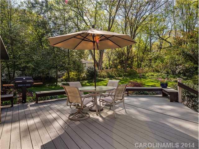 2935 Wheelock Road Charlotte, NC 28211 - Photo 12 of 16 a view of a outdoor sitting area with furniture and wooden deck