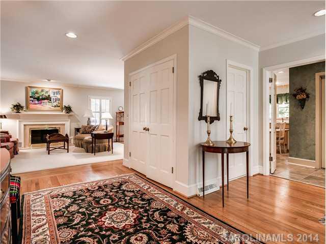 2935 Wheelock Road Charlotte, NC 28211 - Photo 3 of 16 a living room with furniture and a fireplace