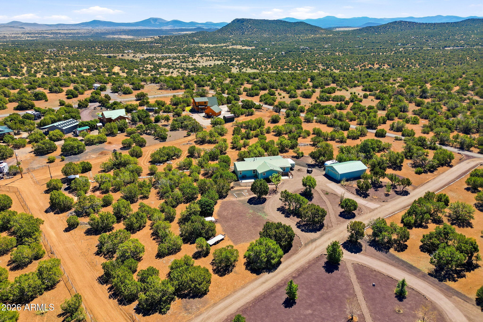 6 County Road Concho, AZ 85924 - Photo 35 of 39 an aerial view of residential houses with outdoor space