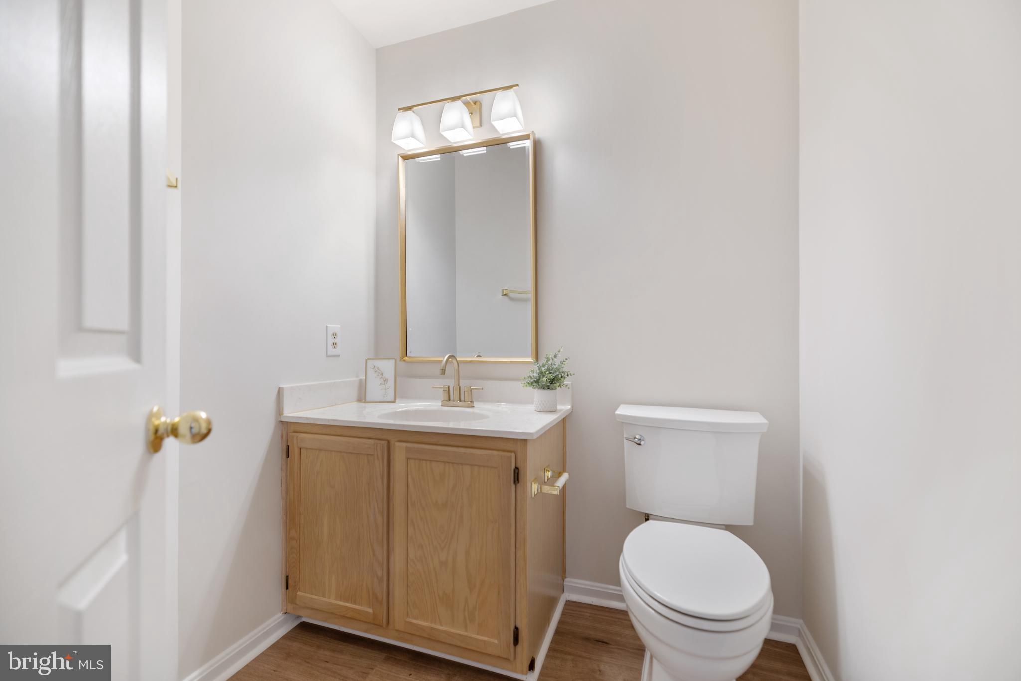268 St Michaels Circle Odenton, MD 21113 - Photo 14 of 42 a bathroom with a toilet a sink and mirror
