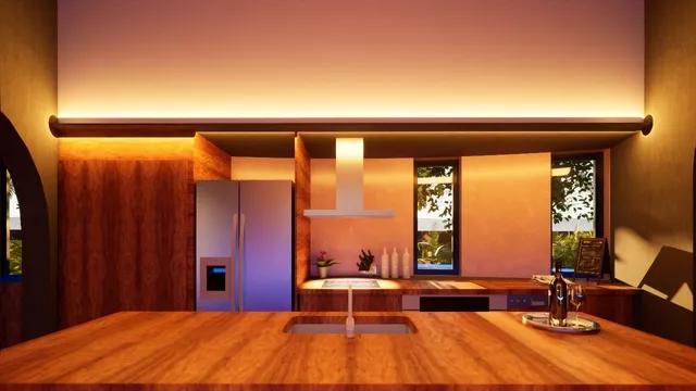 a spacious bedroom with a bed and wooden floor