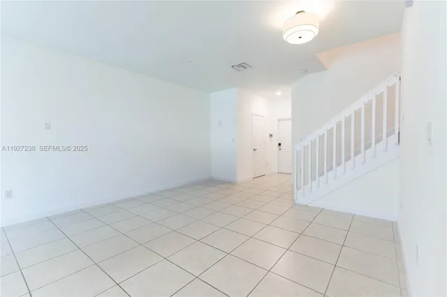 a view of an empty room