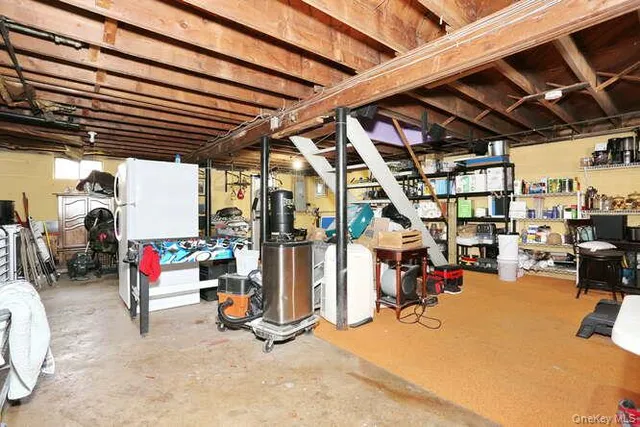 a view of storage and utility room