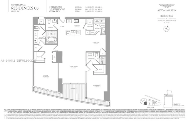 $27,000 | 300 Biscayne Blvd Way, Unit 5105W, Miami, FL 33131
