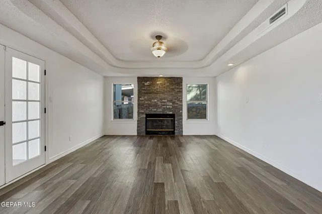 a view of small space with racks on the wall