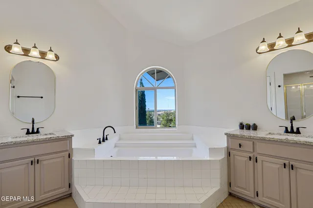 a view of swimming pool with outdoor seating and deck