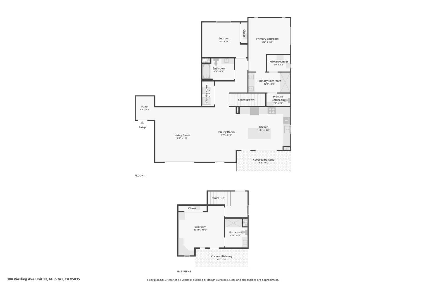 390 Riesling Avenue, Unit 21 Milpitas, CA 95035 - Photo 48 of 48 a picture of a floor plan