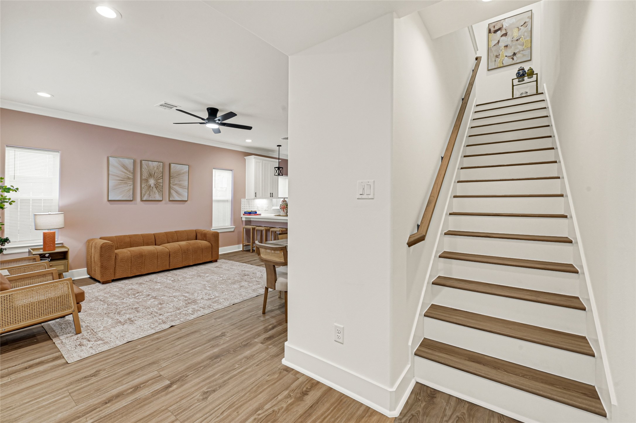 3834 Mt Pleasant Street Houston, TX 77021 - Photo 19 of 33 a bedroom with furniture and wooden floor