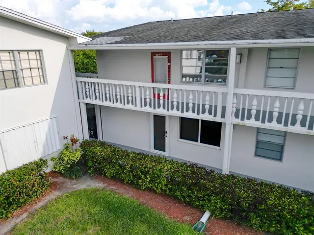 a house view with a outdoor space