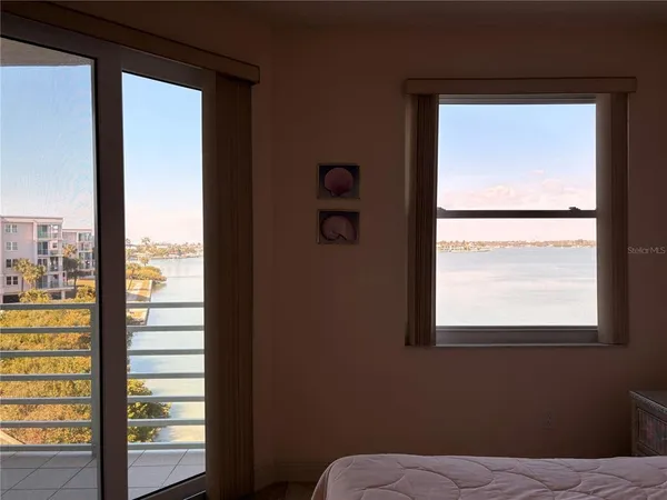 a room with a table and chairs