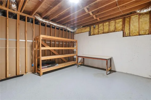 a view of a balcony with wooden floor