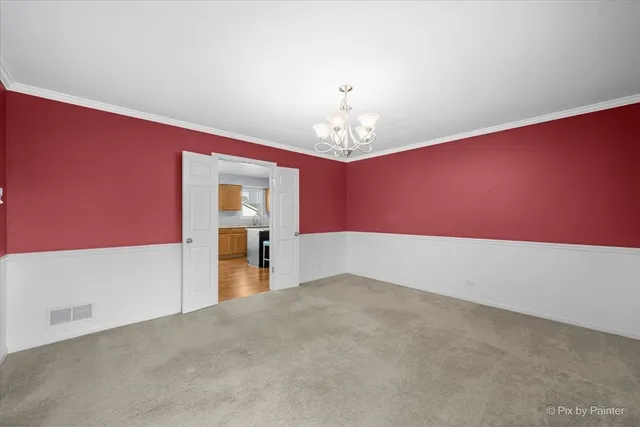 a view of empty room