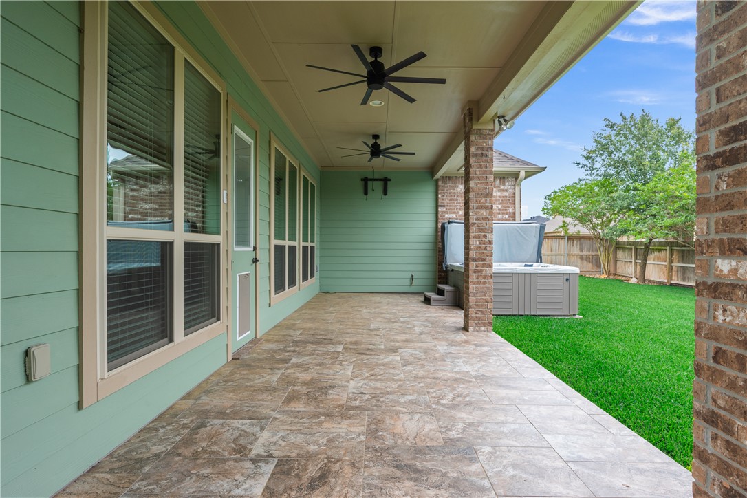 3085 Archer Circle Bryan, TX 77808 - Photo 23 of 31 a view of a porch with a table and a potted plant
