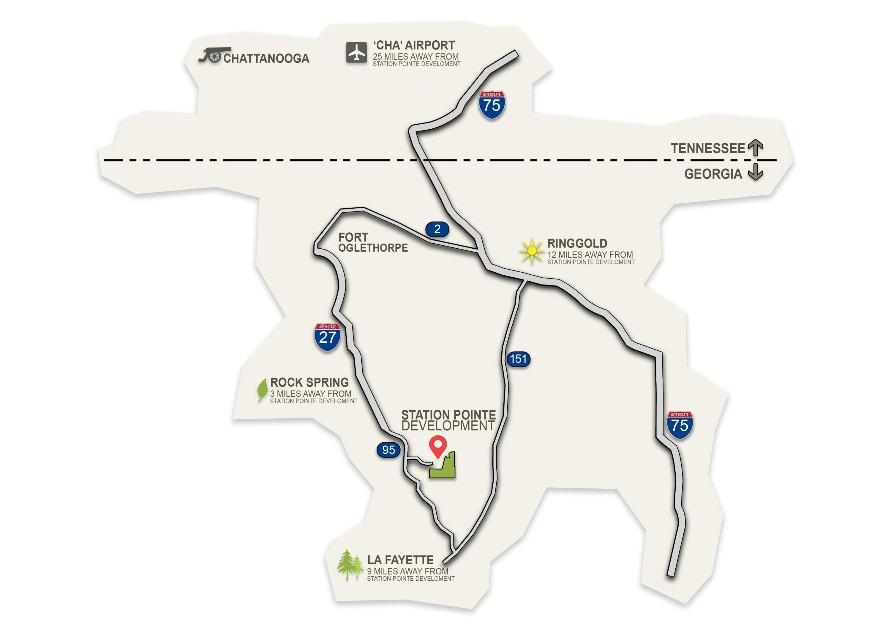 189 Lexington Stop Drive Rock Spring, GA 30739 - Photo 19 of 32 StationPointe_Location Map BB