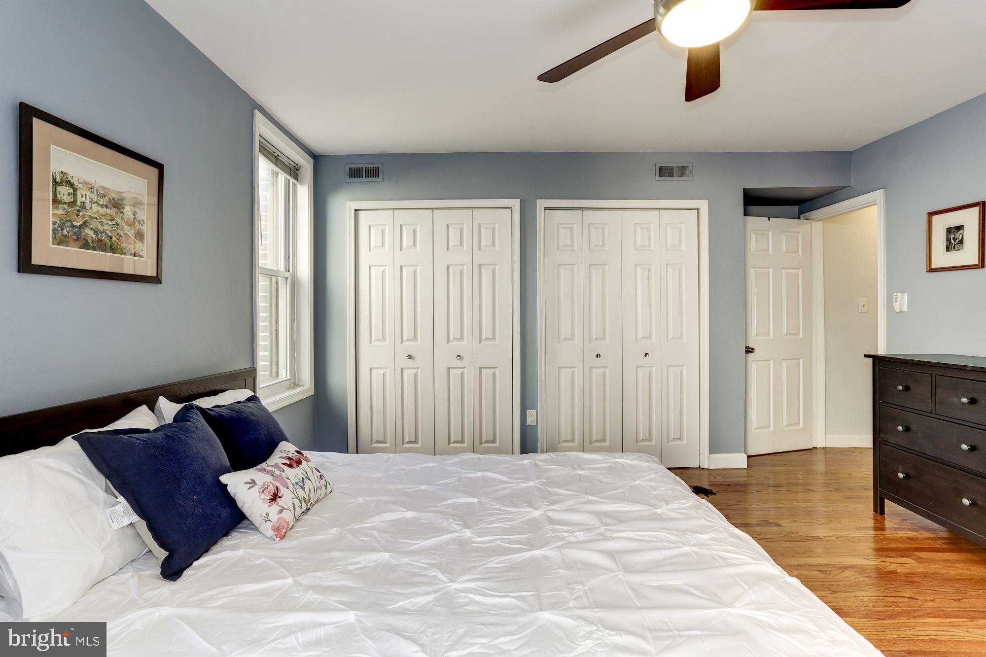 1421 Columbia Road Northwest, Unit 203 Washington, DC 20009 - Photo 11 of 18 Master bedroom with double closets