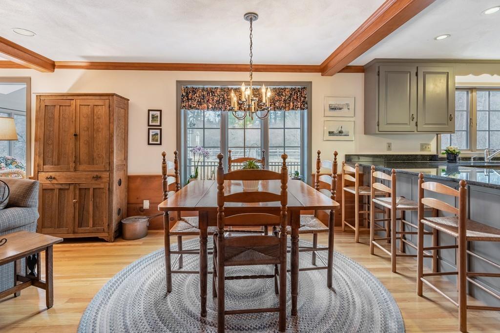 19 Townsend Farm Road Boxford, MA 01921 - Photo 9 of 36 a view of a dining room with furniture window and outside view