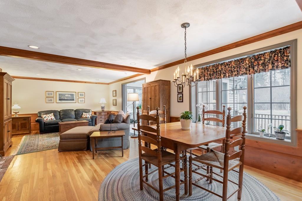 19 Townsend Farm Road Boxford, MA 01921 - Photo 10 of 36 a dining room with furniture window and wooden floor